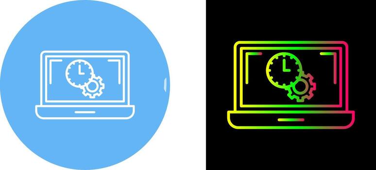 flexionar hora icono diseño vector