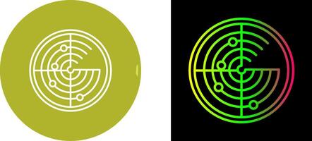 Radar Icon Design vector