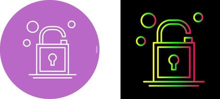 Open Lock Icon Design vector