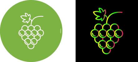 diseño de icono de uvas vector