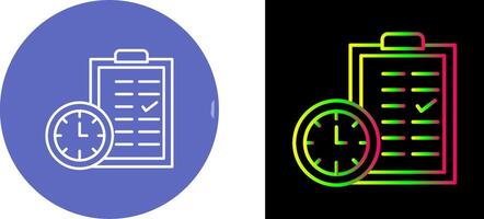 Time Planing Icon Design vector