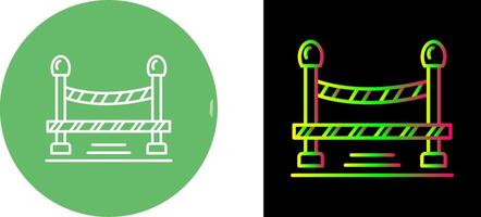Do Not Cross Line Icon Design vector