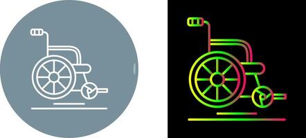 Wheel Chair Icon Design vector