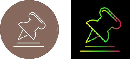 Pin Icon Design vector