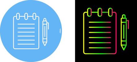 Notepad Icon Design vector