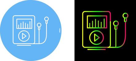 Music Player Icon Design vector