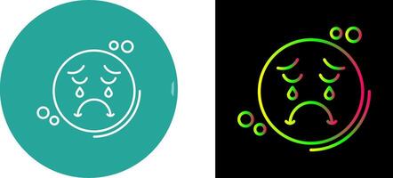 Unhappy Icon Design vector
