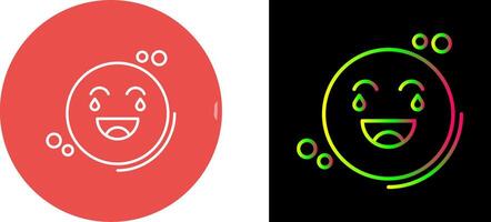 Loughing Icon Design vector
