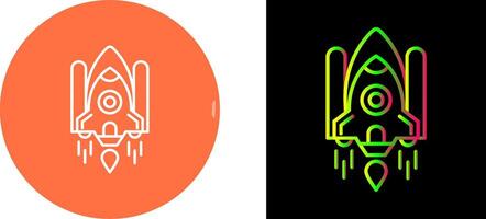 Space Shuttle Icon Design vector