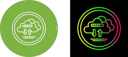 Cloud Data Icon Design vector