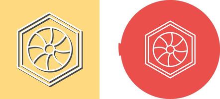 Unique Hexagonal Diaphram Icon Design vector