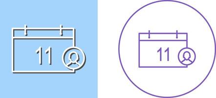 Unique Event Management Icon Design vector