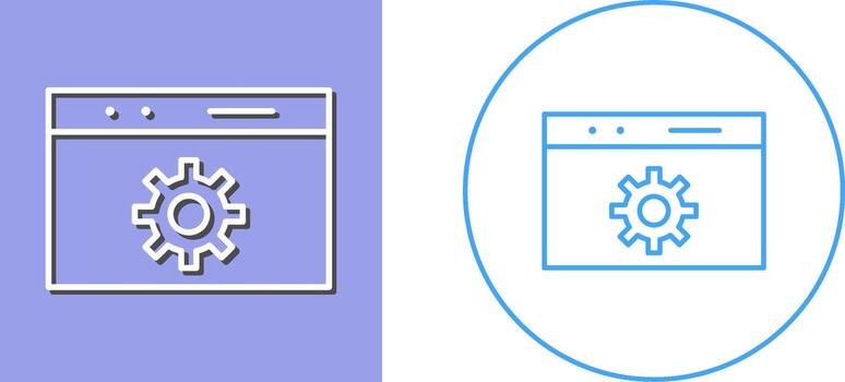 Unique Web Optimization Icon Design vector