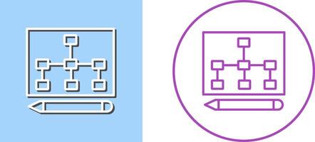 Draw Hierarchy Icon Design vector