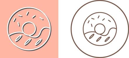 Cream Doughnut Icon Design vector