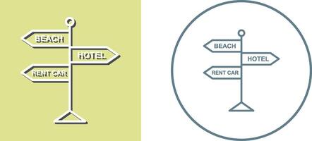 Signboard Icon Design vector