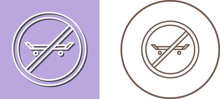 No Skating Icon Design vector