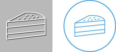 Cake Slice Icon Design vector