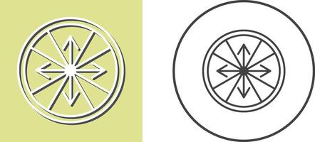 Roulette with Arrow Icon Design vector