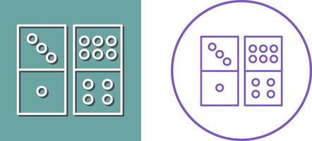 Domino Game Icon Design vector