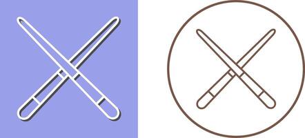 Pool Cue Icon Design vector