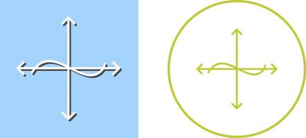 Unique Graph Icon Design vector