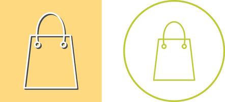 Unique Shopping Bag Icon Design vector