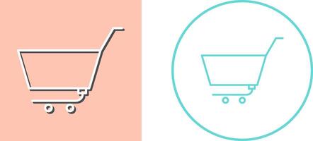 Unique Empty Cart Icon Design vector