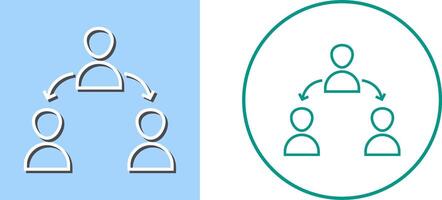 Unique Connected Users Icon Design vector