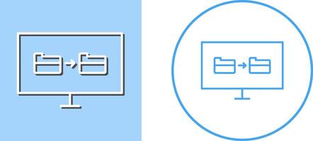 Unique File Sharing Icon Design vector