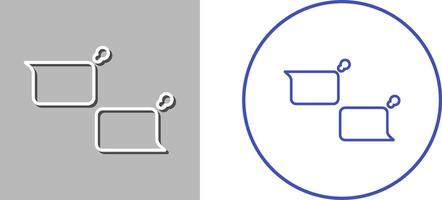 Unique Chatting Icon Design vector