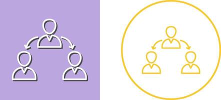 Unique Connected Users Icon Design vector