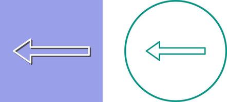 Unique Left Arrow Icon Design vector