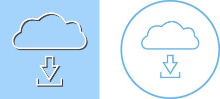 Unique Download from Cloud Icon Design vector