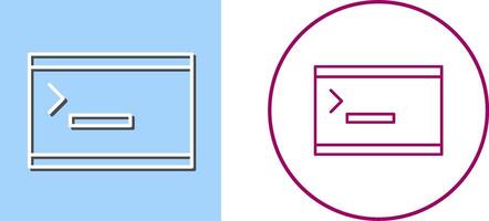 Unique Console Icon Design vector