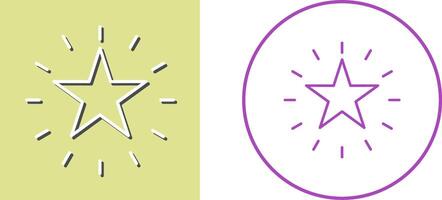 Unique Star Icon Design vector