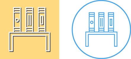 Unique Bookstand Icon Design vector