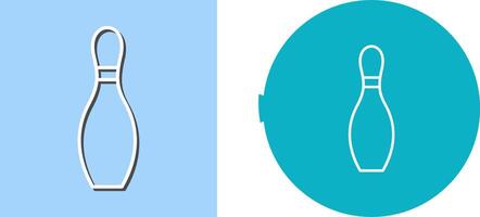 Unique Bowling Pin Icon Design vector