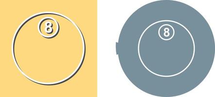 Unique Eight Ball Icon Design vector