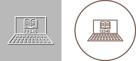 Unique Online Study Icon Design vector