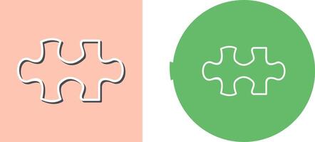 Unique Puzzle Piece Icon Design vector