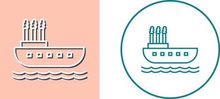 Steamboat Icon Design vector