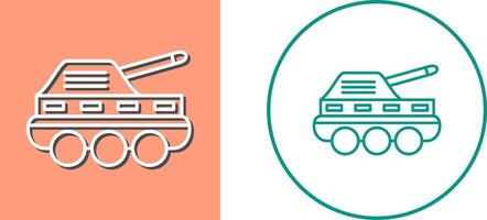 Infantry Tank Icon Design vector