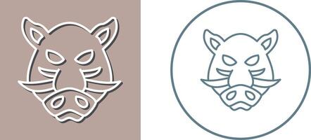 Boar Icon Design vector