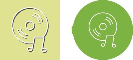 Unique Music CD Icon Design vector
