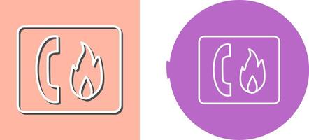 Unique Fire Emergency Icon Design vector