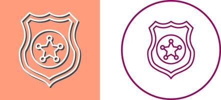 Police shield Icon Design vector