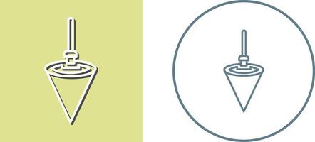 Plumb Bob Icon Design vector