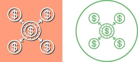 Distribution Icon Design vector