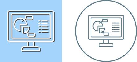 Pie Chart Icon Design vector